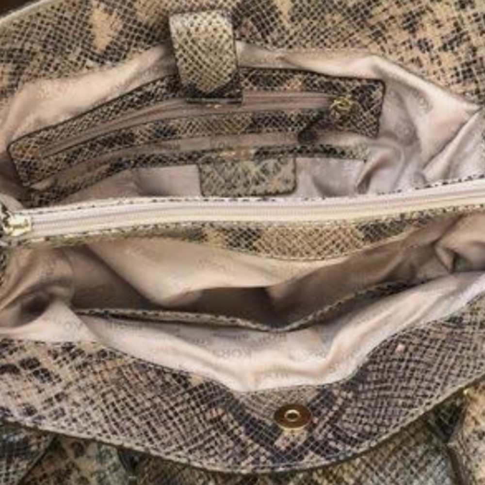 Michael Kors Python Hamilton Tote - Picture 5 of 5